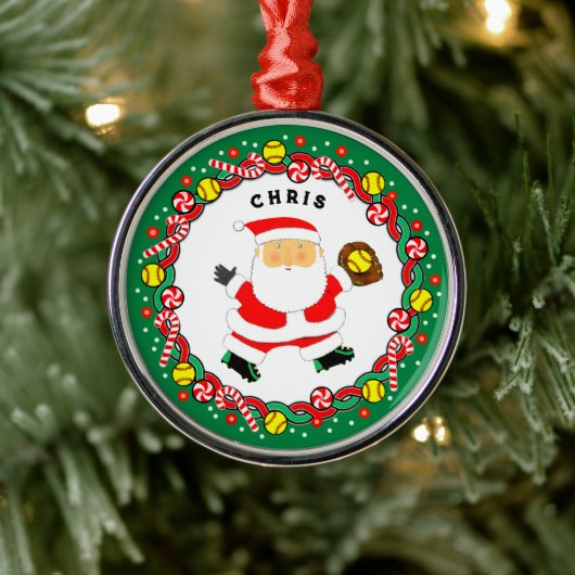 Softbal Vakantie Gift Keramisch Ornament (Boom)