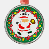 Softbal Vakantie Gift Keramisch Ornament (Voorkant)