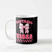 Softbal Vibes Softbal Couqette Groovy Softbal G Koffiemok (Links)