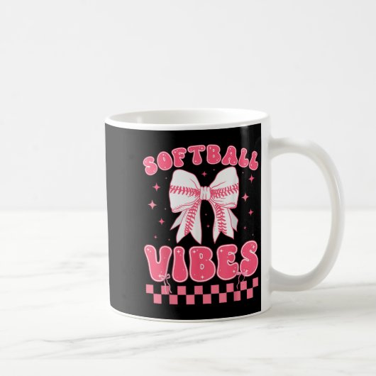 Softbal Vibes Softbal Couqette Groovy Softbal G Koffiemok (Rechts)