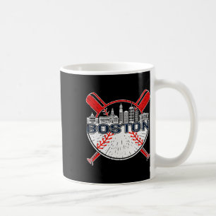 Softbal Vintage Boston-honkbal voor mannen en vrou Koffiemok