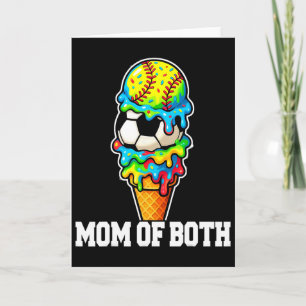 Softbal Voetbal Moeder Ijs Drip Zomer Wedstrijd Da Kaart