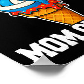 Softbal Volleybal Moeder Ijs Drip Zomer Wedstrijd Poster (Hoek)