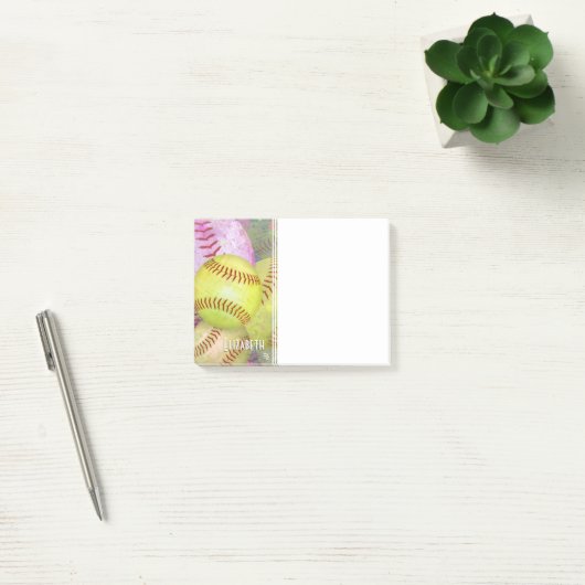 Softbal voor vrouwen post-it® notes (Kantoor)