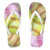 Softbal voor vrouwen teenslippers (Voetbed)