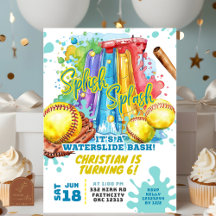 Softbal Waterglijbaan Zwembad Feest Verjaardagsuit
