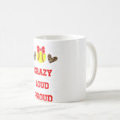 Softbal werper moeder trots mama van een softbal v koffiemok (Voorkant rechts)