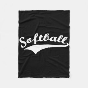 Softbal Woord School Team Speler Recreatieve Soft Fleece Deken