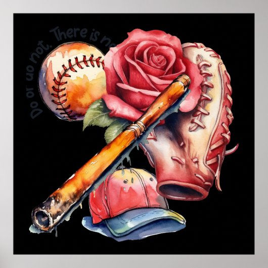 Softbal Zomer Poster (Voorkant)