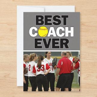 Softbalcoach Aller Tijden Aangepaste Foto Bedankt