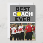 Softbalcoach Aller Tijden Aangepaste Foto Bedankt (Voorkant)