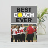 Softbalcoach Aller Tijden Aangepaste Foto Bedankt (Staand voorkant)