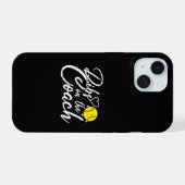 Softbalcoach Vrouw Dibs op de Coach iPhone 15 Case (Achterkant horizontaal)