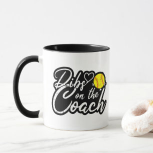 Softbalcoach Vrouw Dibs op de Coach Mok