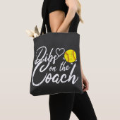 Softbalcoach Vrouw Dibs op de Coach Tote Bag (Dichtbij)
