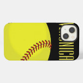 Softbalfan iPhone Hoesje (Achterkant horizontaal)