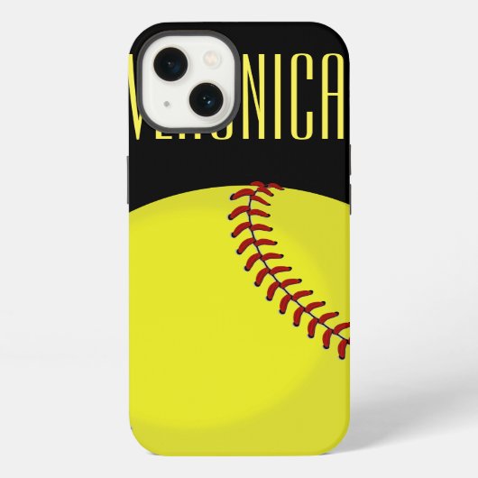 Softbalfan iPhone Hoesje (Achterkant)