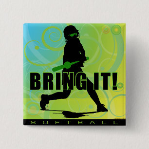 softball102 vierkante button 5,1 cm