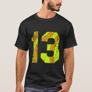 Softball 13 Jersey nummer T-shirt