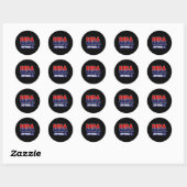 Softball 2021 Verenigde Staten Ronde Sticker (Vel)