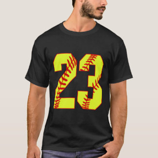 Softball 23 Snelle Pitch Liefde Softball Moeder Fa T-shirt