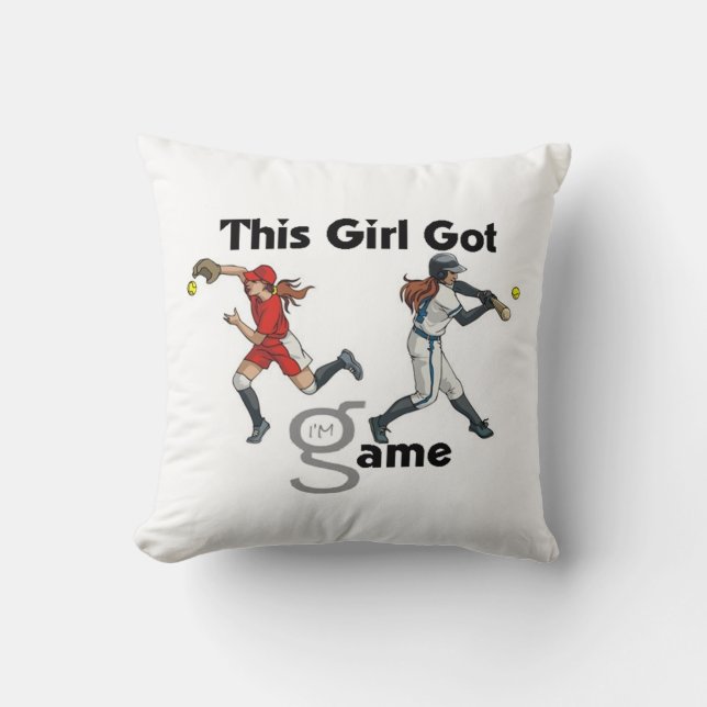 Softball 2-sided Pillow Kussen (Voorkant)