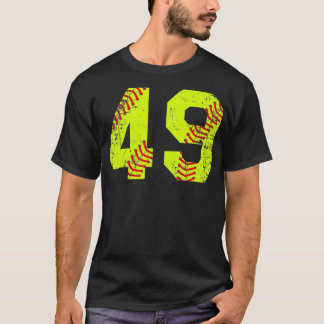 Softball 49 Jersey Number T-shirt