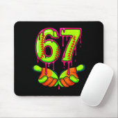 Softball 67 Six Seven Funny Gen Alpha Meme Drip Te Muismat (Met muis)