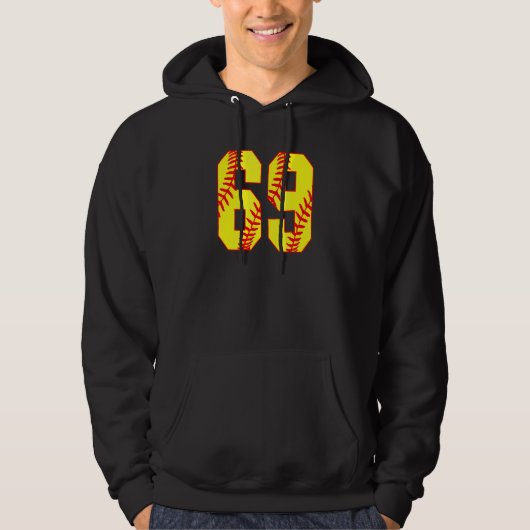 Softball 69 Fast Pitch Love Softball Mam Favorite Hoodie (Voorkant)
