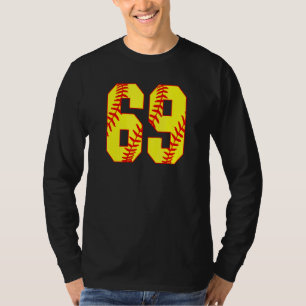 Softball 69 Fast Pitch Love Softball Mam Favorite T-shirt