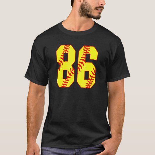 Softball 86 Fast Pitch Love Softball Mam Favorite T-shirt (Voorkant)