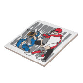 Softball-actie Tegeltje (Zijkant)