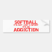 Softball Addiction Bumpersticker (Voorkant)