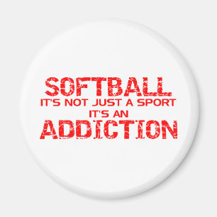 Softball Addiction Magneet