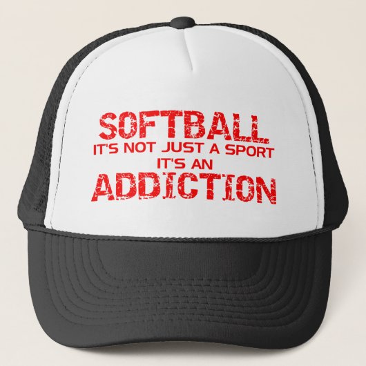 Softball Addiction Trucker Pet (Voorkant)