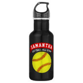 Softball All-Star Waterfles (Voorkant)