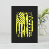 Softball American Flag Softball Player Bedankkaart (Staand voorkant)