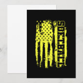 Softball American Flag Softball Player Bedankkaart (Voorkant / Achterkant)