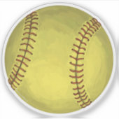 Softball Art Sticker (Voorkant)