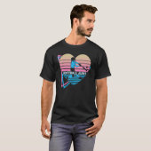 Softball Aunt Retro T-shirt (Voorkant volledig)