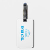 Softball Bag Tag Bagagelabel (Achterkant verticaal)