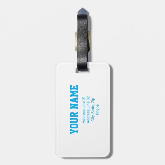 Softball Bag Tag Bagagelabel (Achterkant verticaal)