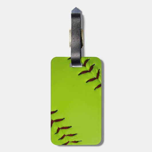 Softball-Bagagelabel Bagagelabel (Achterkant verticaal)