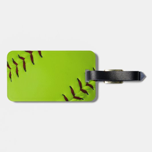 Softball-Bagagelabel Bagagelabel (Achterkant horizontaal)