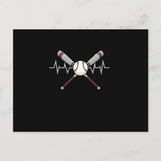 Softball Baseball Briefkaart (Voorkant)