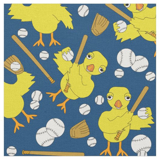 Softball Baseball Chick Patroon Stof (Close Up)