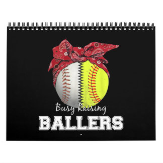 Softball Baseball Mom Busy Raising Ballers Mama Kalender