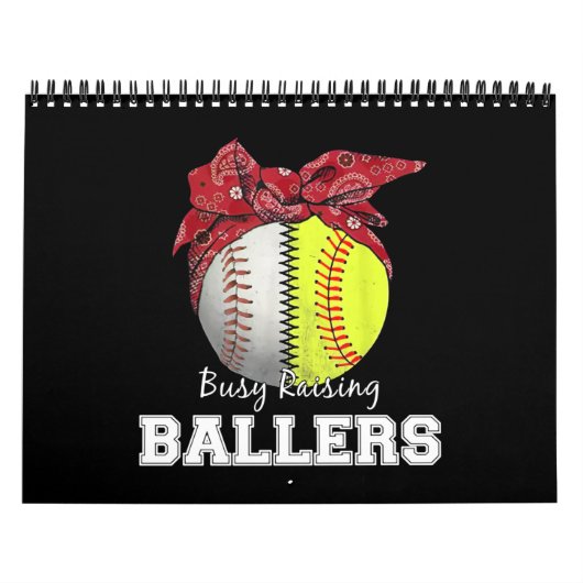Softball Baseball Mom Busy Raising Ballers Mama Kalender (Hoes)