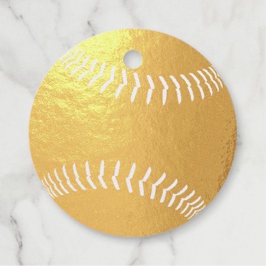 softball baseball thank you gold bedankjes labels (Voorkant)