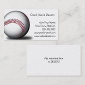 Softball Baseball-Visitekaartjes Visitekaartje (Voorkant / Achterkant)